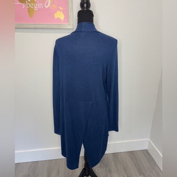 A.N.A Dark Blue Front Open Lightweight Long Sleeve Cardigan (S) - Picture 4 of 7